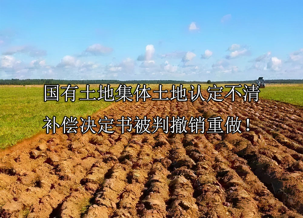 国有土地集体土地认定不清，补偿决定书被判撤销重做！
